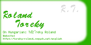 roland toreky business card